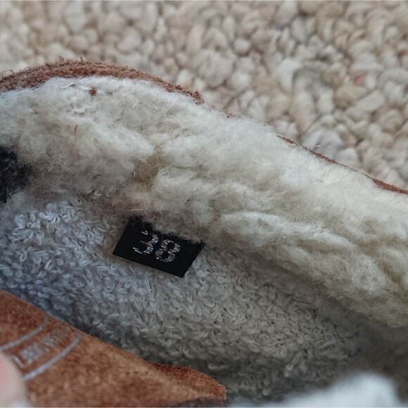 P448 John-W suede Sneakers in Slavia brown with shearling trim size 38 - Picture 9 of 12